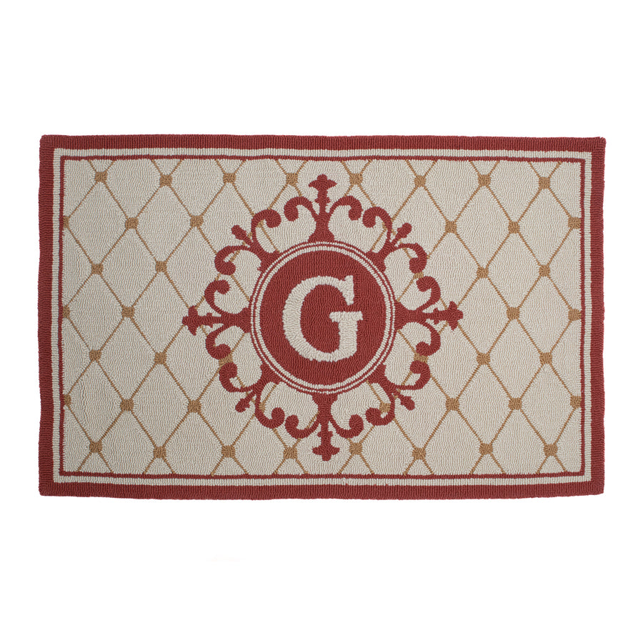 Monticello Monogram Indoor Outdoor Rug