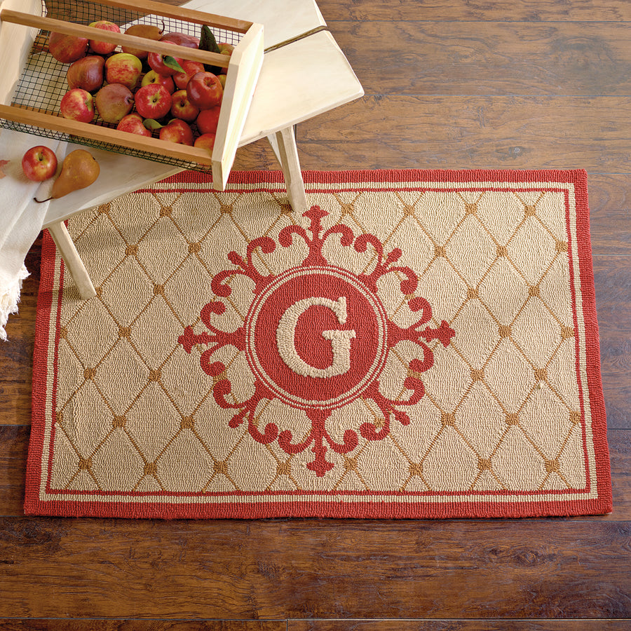 Monticello Monogram Indoor/Outdoor Rug