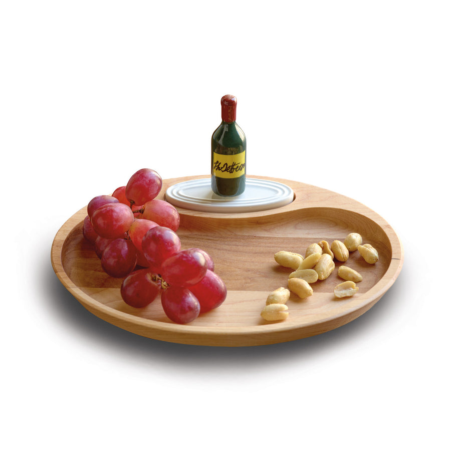 Monticello Mini Wine Bottle & Wooden Tray