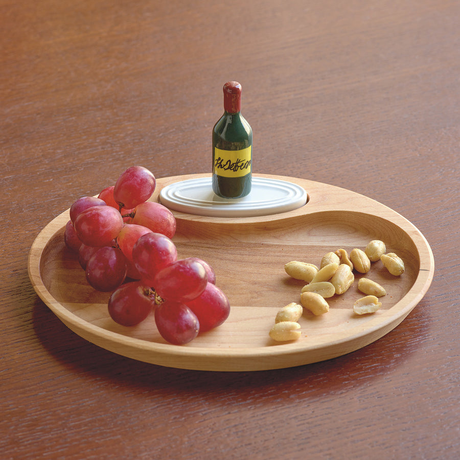 Monticello Mini Wine Bottle & Wooden Tray