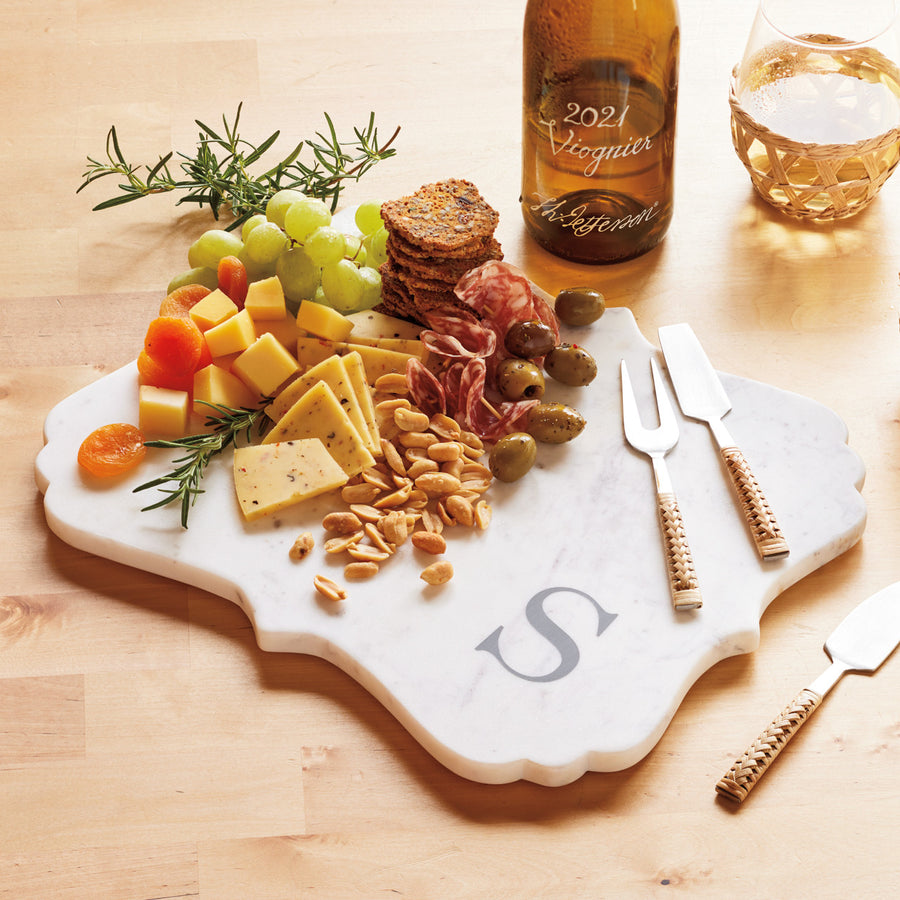 Marble Scalloped Serving Board