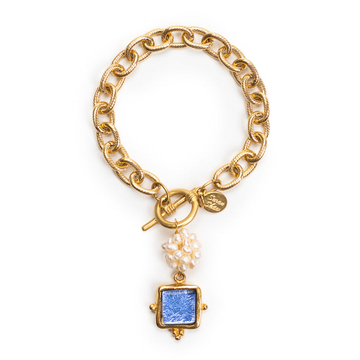 Anne Pearl & Glass Bracelet
