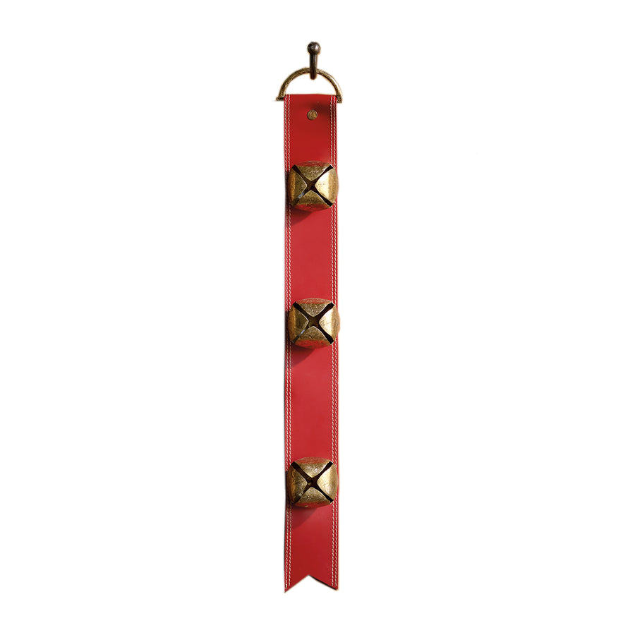 Red Sleigh Bell Door Hanger