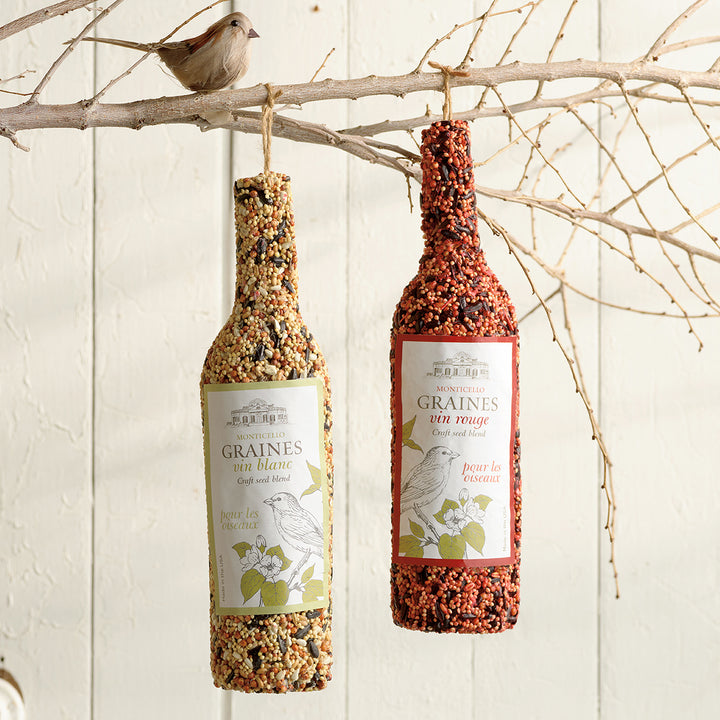 Monticello Birdseed Wine Bottles