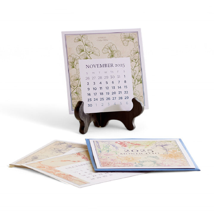 Monticello 2025 Desk Calendar & Stand