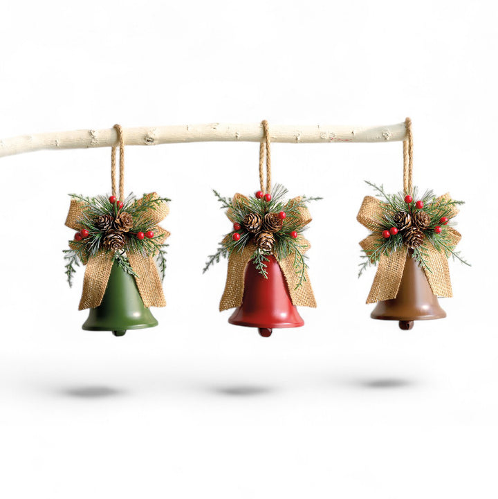 Decorated Bell Ornament Trio