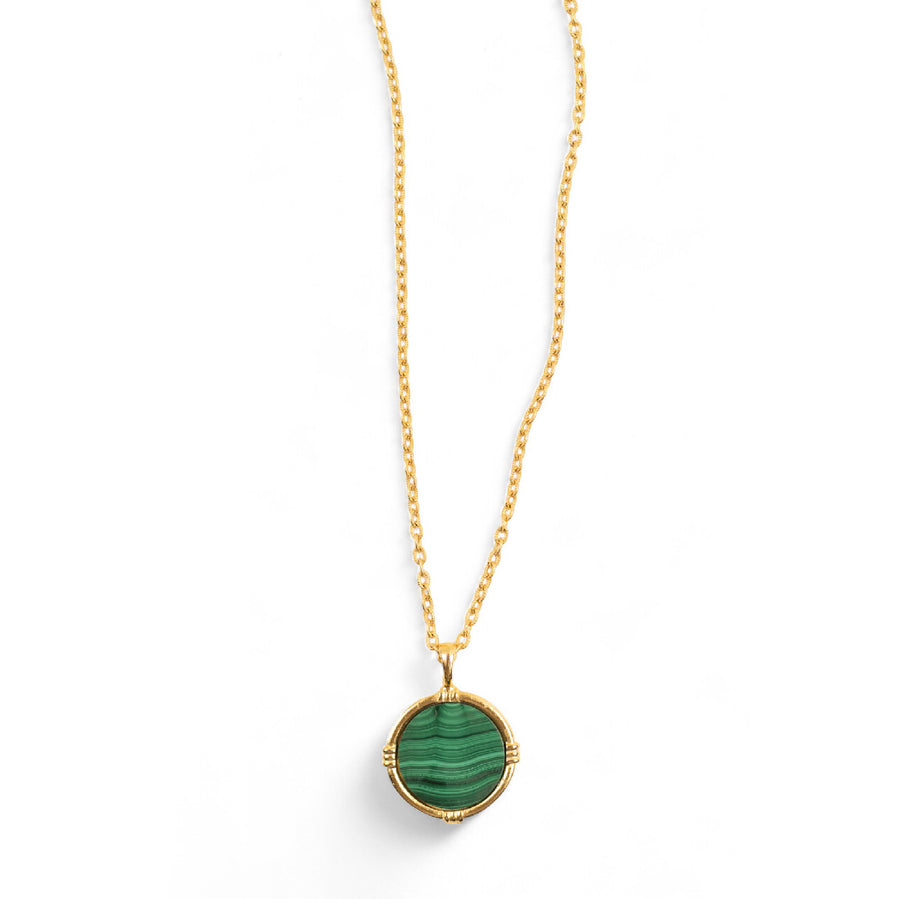 Monticello Malachite Pendant Necklace