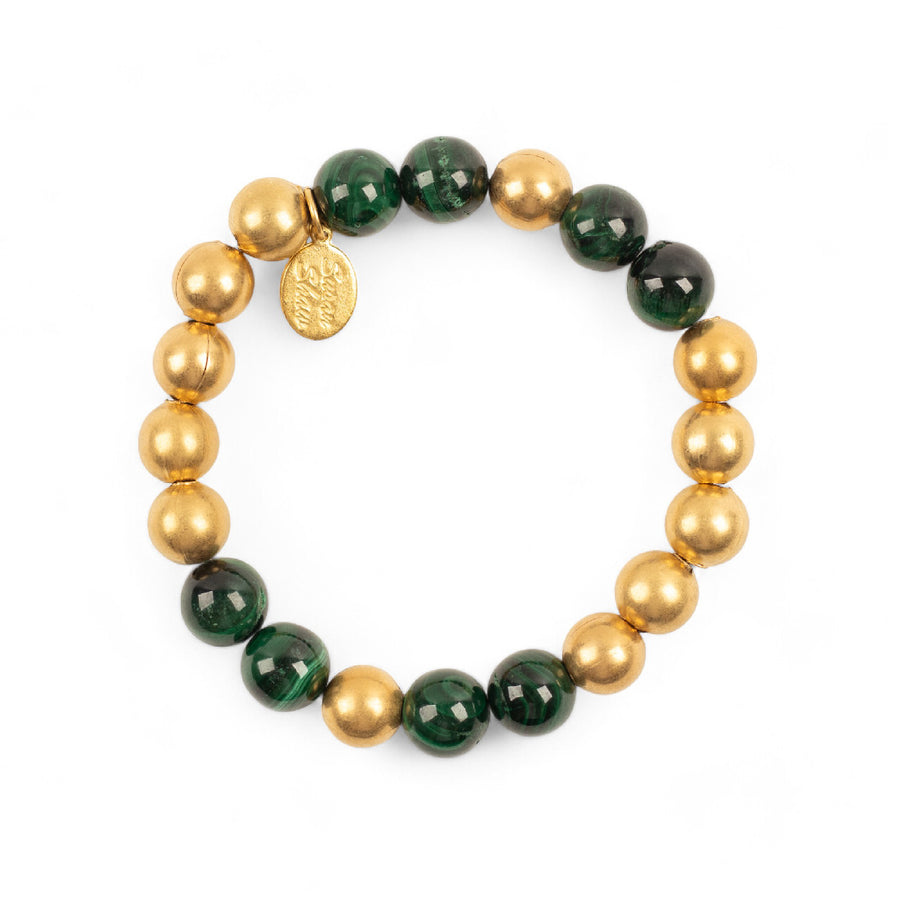 Monticello Malachite Stretch Bracelet