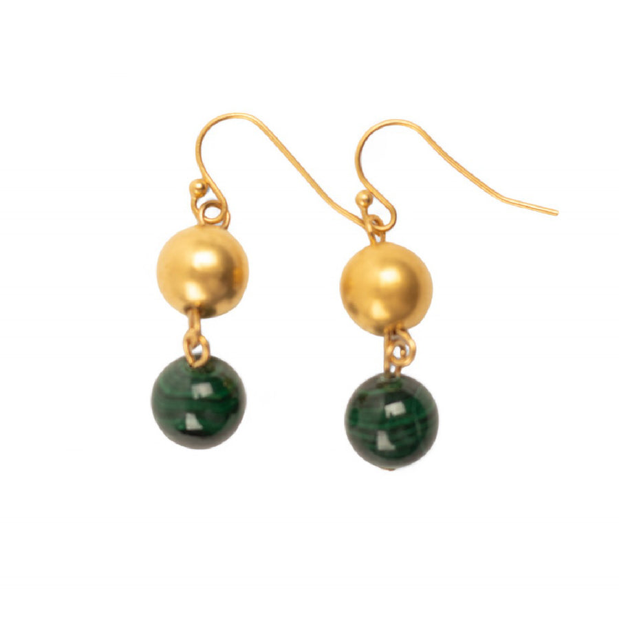 Monticello Malachite Earrings