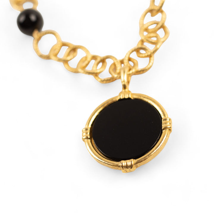 Monticello Onyx Pendant Necklace