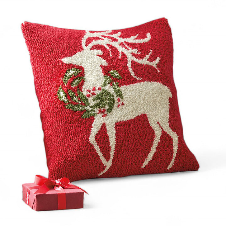 Monticello Deer Throw Pillow