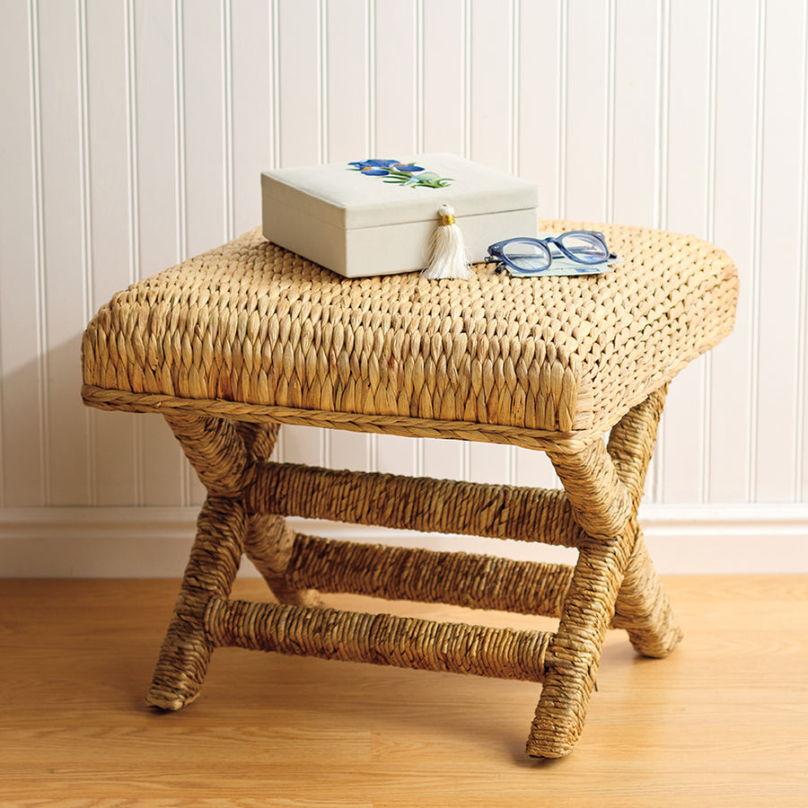 Woven Hyacnith Stool