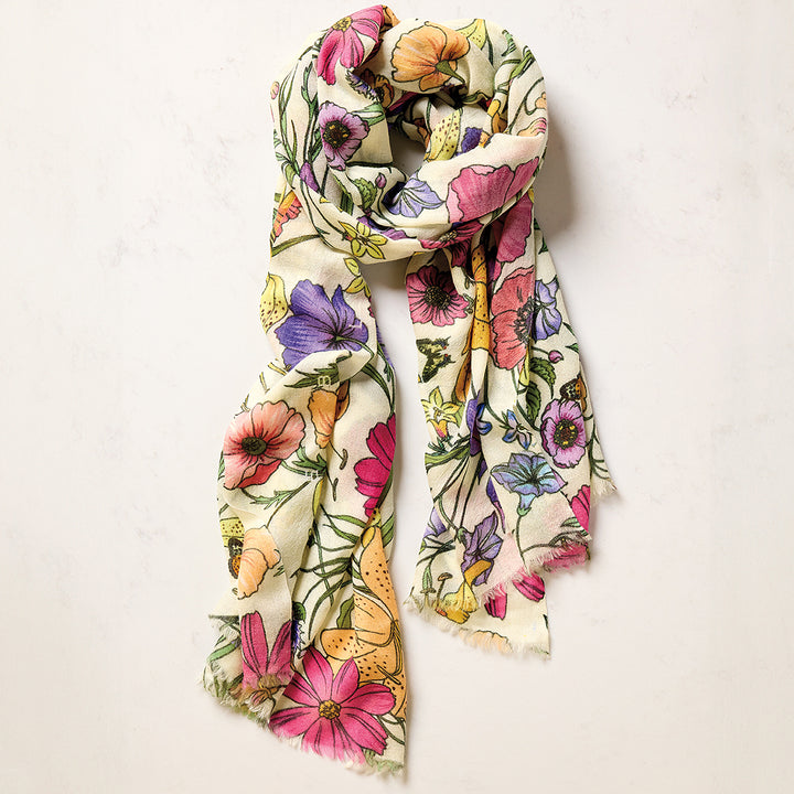 Floral Cashmere Scarf