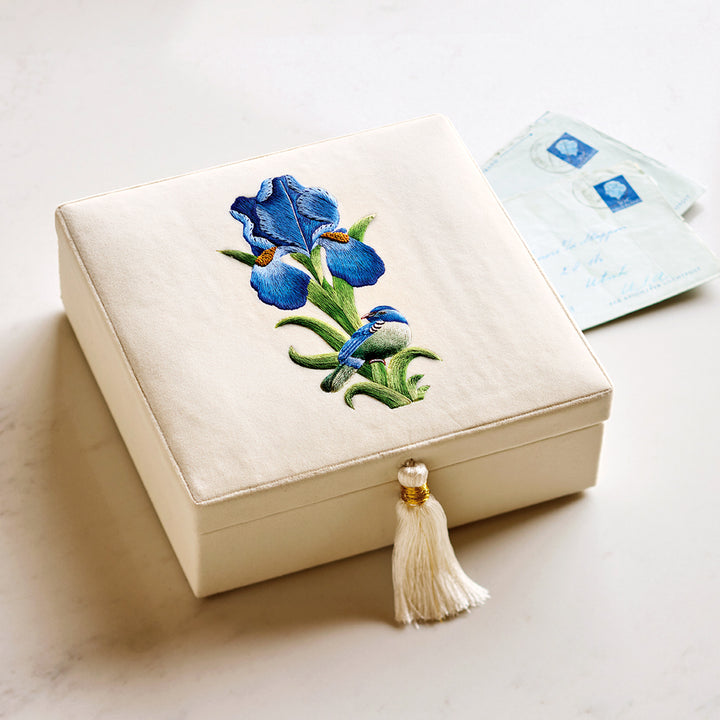 Velvet Iris Keepsake Box