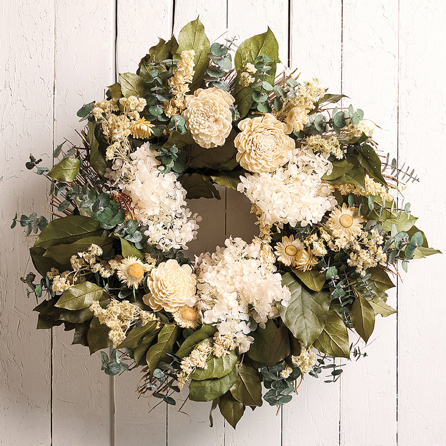 Monticello Hydrangeas Scented Wreath