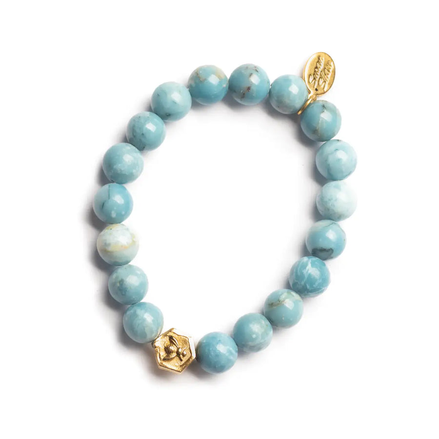 Monticello Blue Jasper Stretch Bracelet