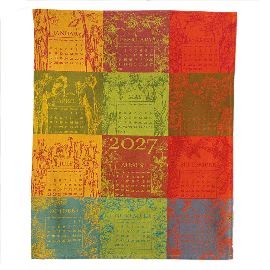 Monticello Jacquard 2027 Calendar Towel