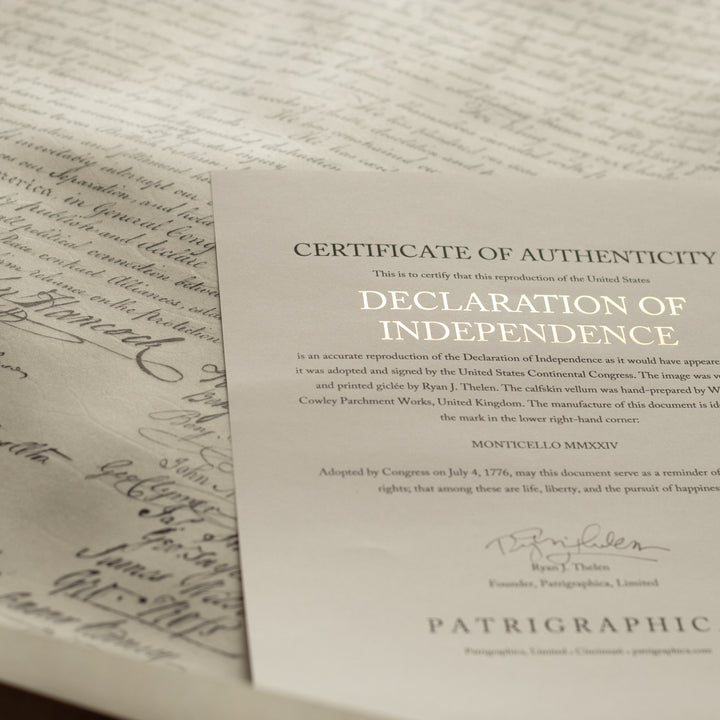 Declaration of Independence on Parchment