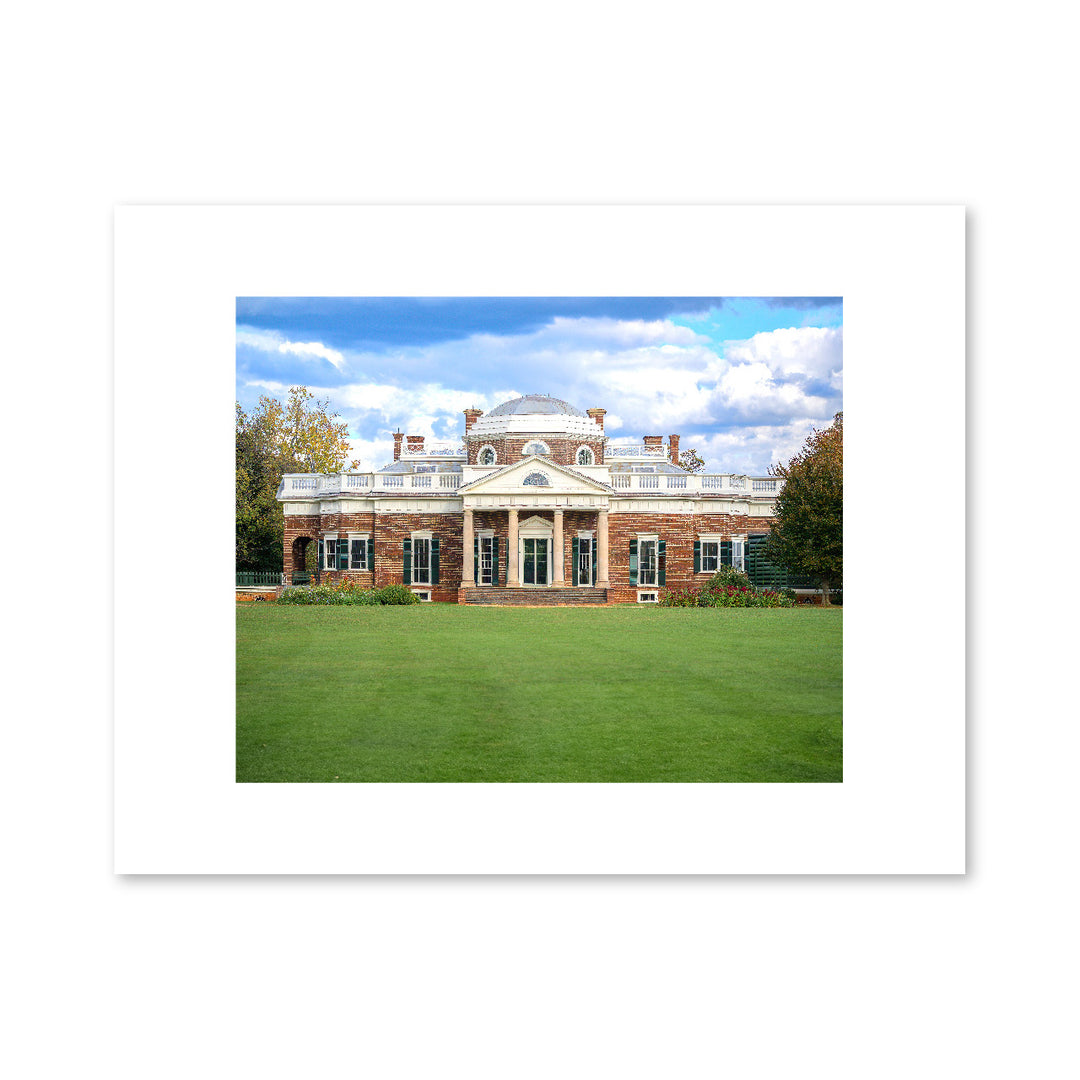 Monticello Matted Print