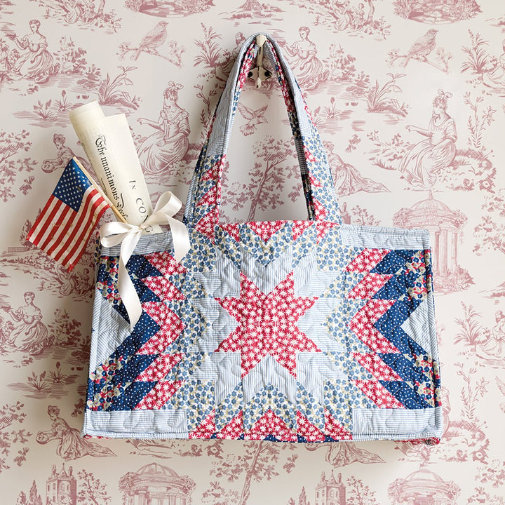 Americana Quilted Tote - Monticello Shop