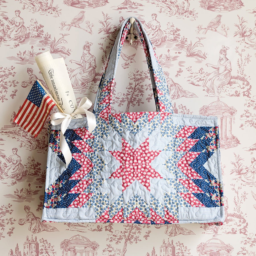 Americana Quilted Tote - Monticello Shop
