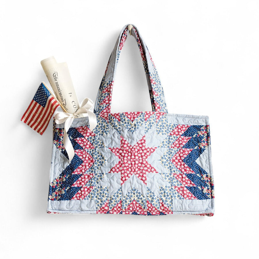 Americana Quilted Tote - Monticello Shop