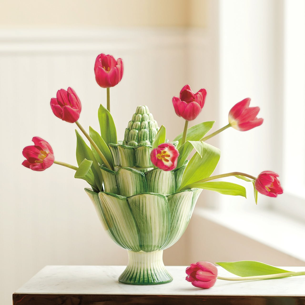 Ceramic Artichoke Tulipiere - Thumbnail 2