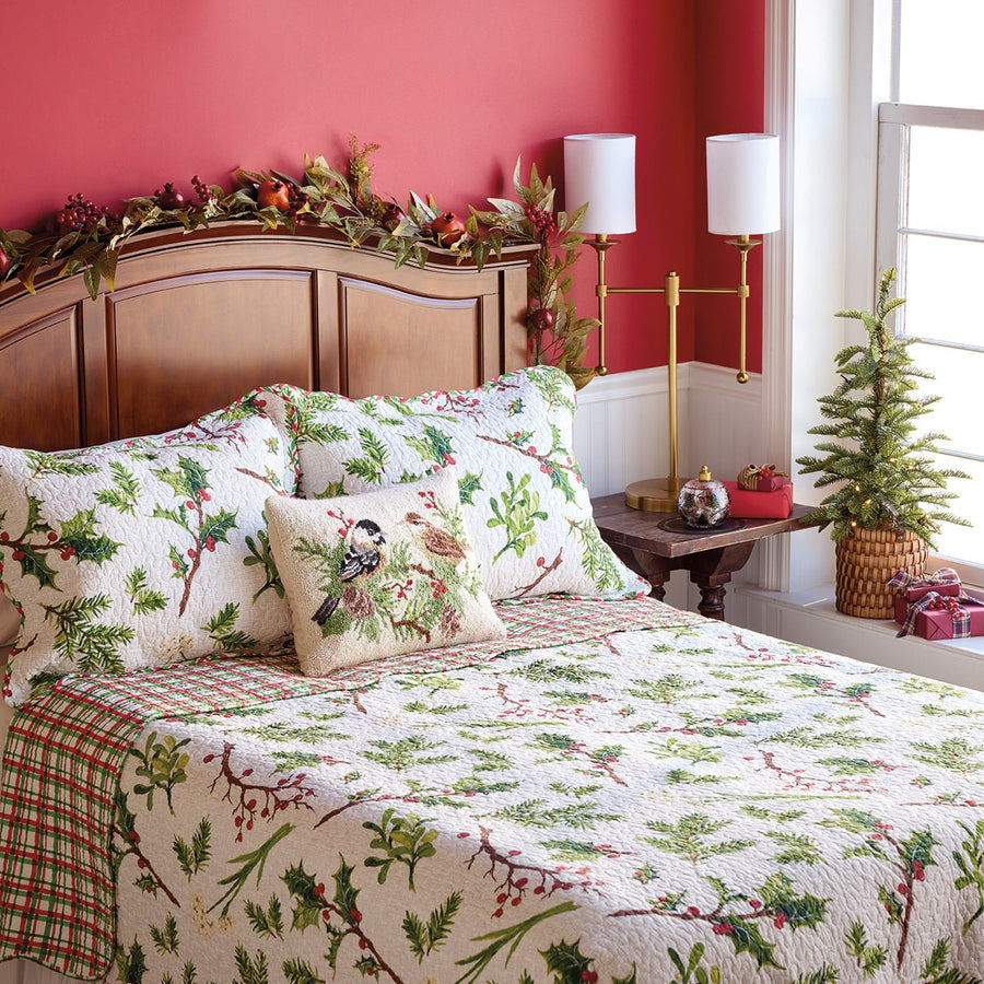 Balsam & Berries Reversible Quilt Set - Queen - Monticello Shop