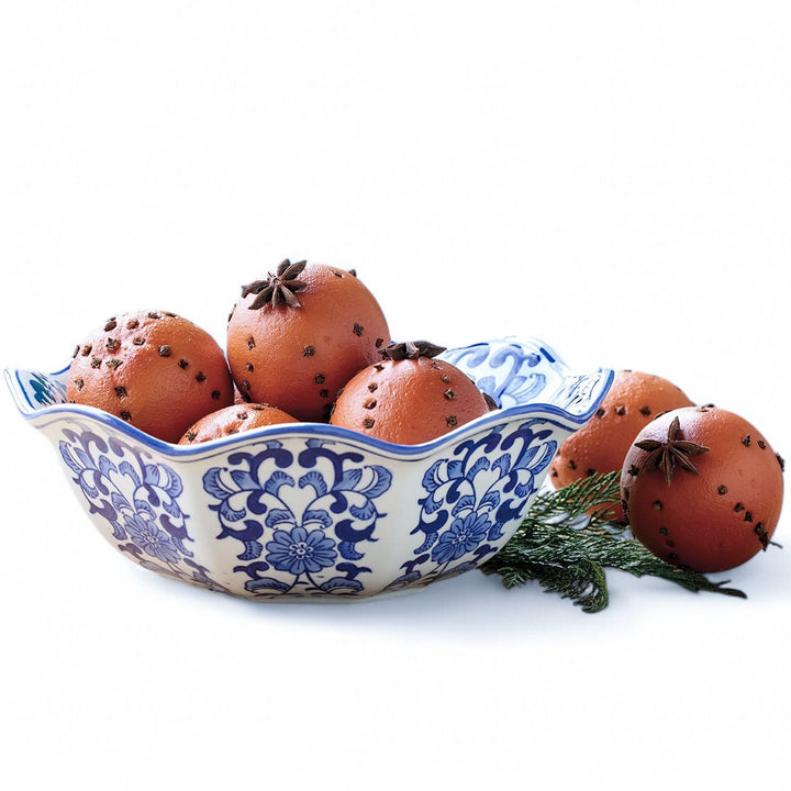 Blue & White Scalloped Bowl - Monticello Shop
