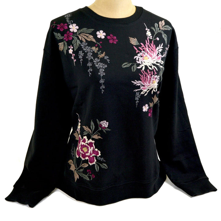 Botanical Embroidered Sweatshirt - Monticello Shop