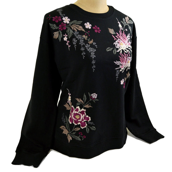 Botanical Embroidered Sweatshirt - Monticello Shop