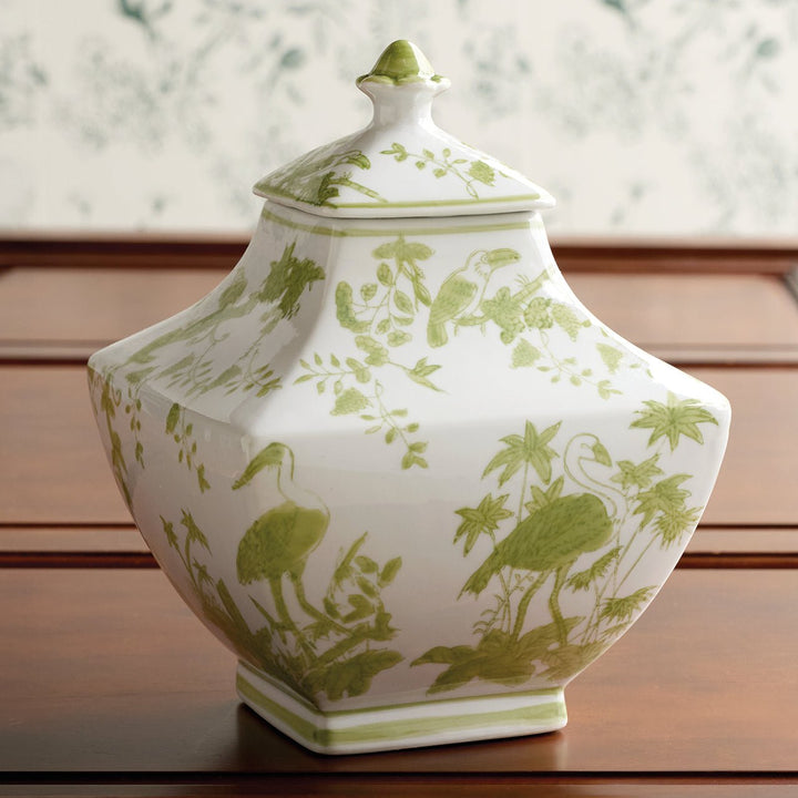 Botanical Stoneware Jar - Monticello Shop