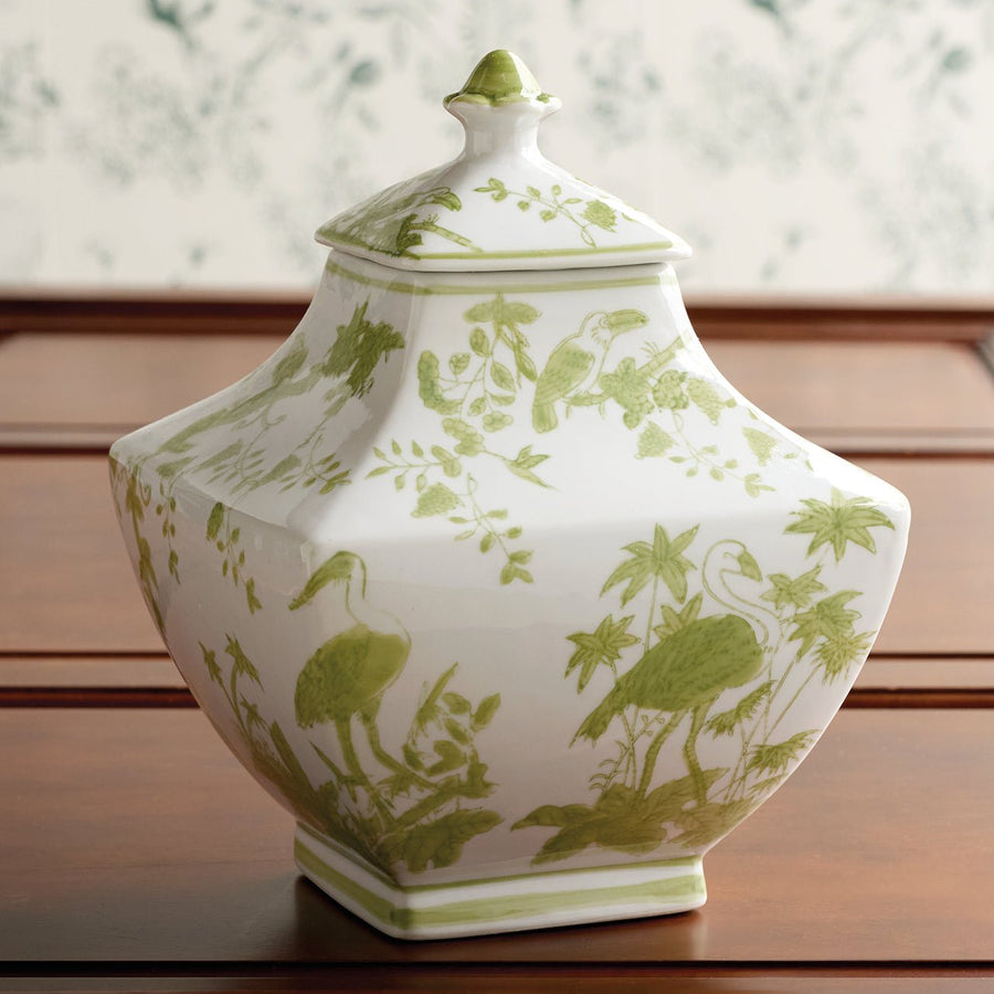 Botanical Stoneware Jar - Monticello Shop
