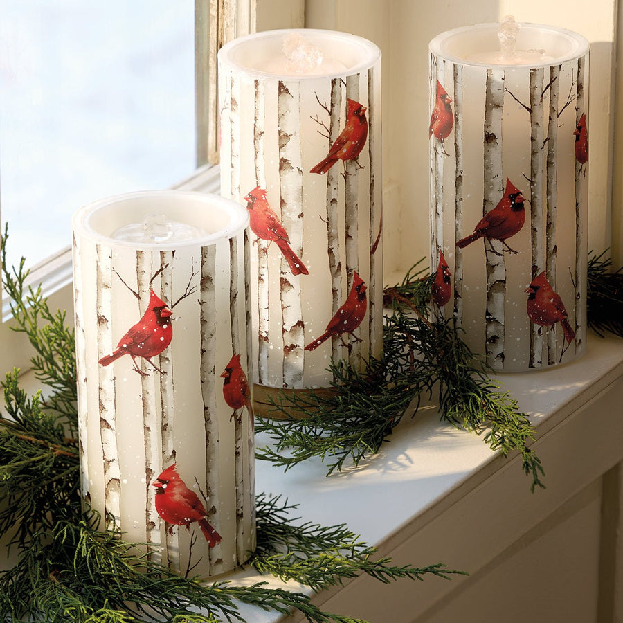 Cardinal Water Fountain Candle - Monticello Shop