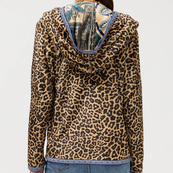 Chinoiserie-Style Reversible Sherpa Jacket - Monticello Shop