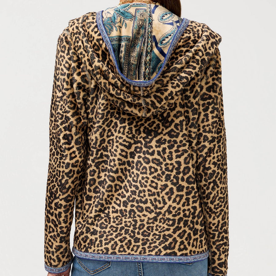 Chinoiserie-Style Reversible Sherpa Jacket - Monticello Shop