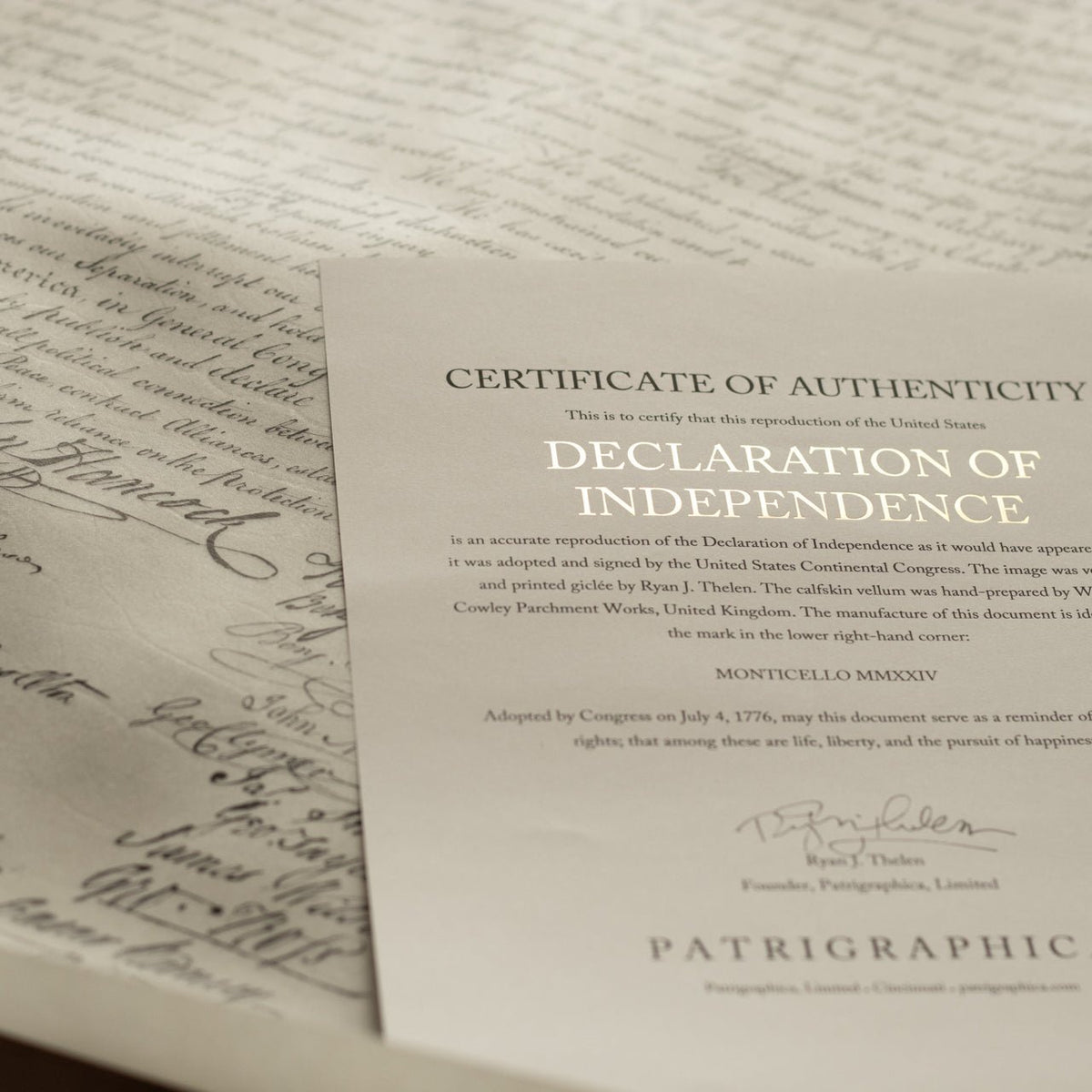 Declaration Collection – Monticello Shop