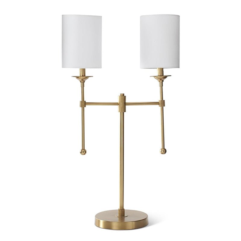 Double Arm Candlestick Lamp - Monticello Shop
