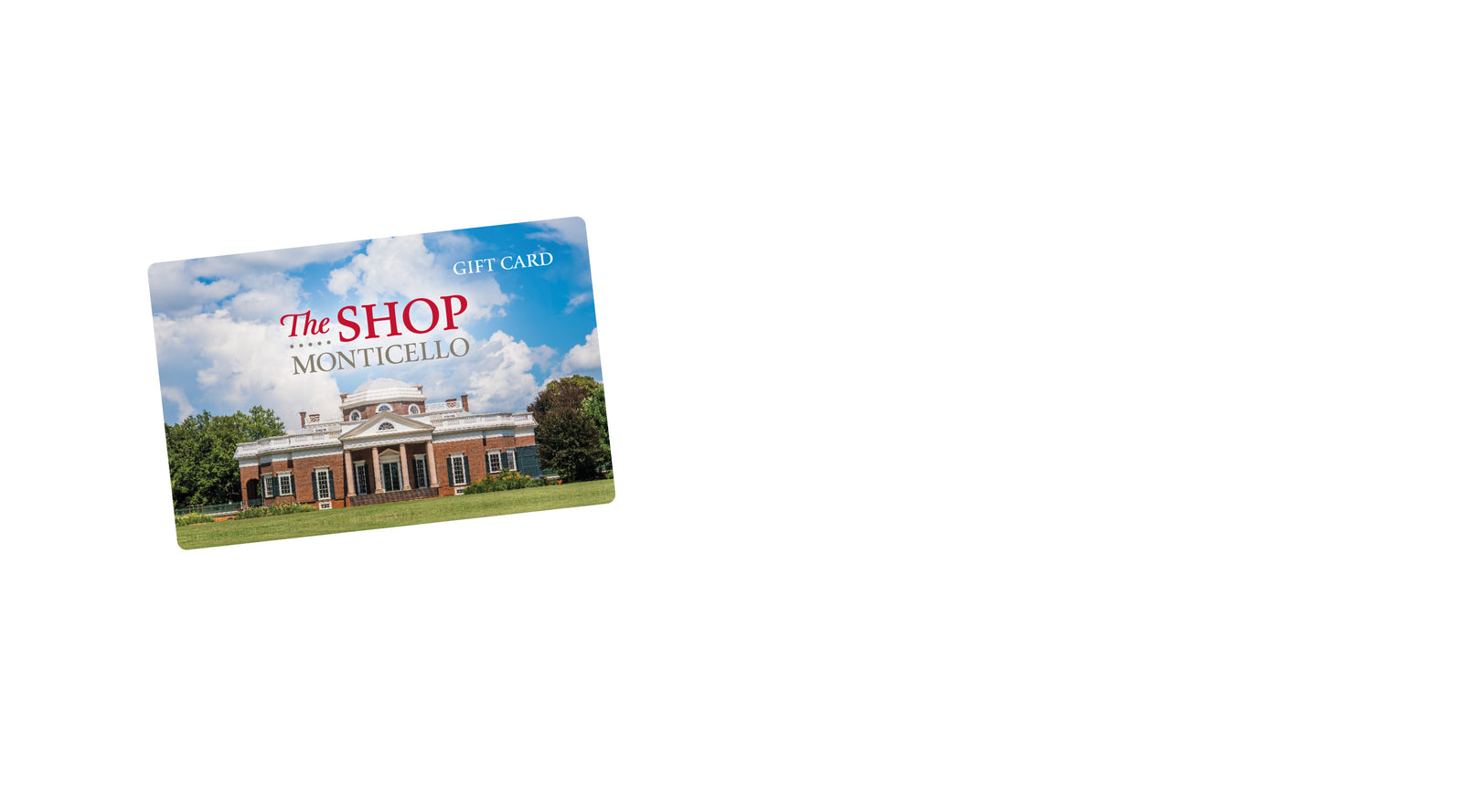 Monticello Gift Cards Monticello Shop