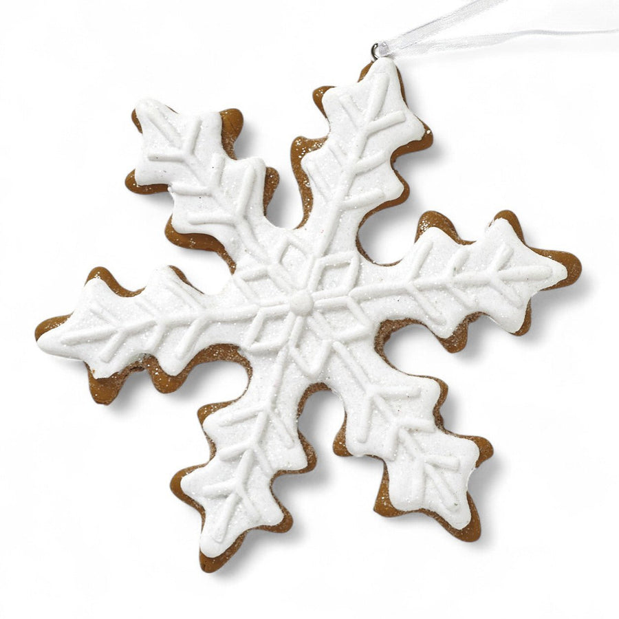 Gingerbread Snowflake Ornaments (set of 6) - Monticello Shop