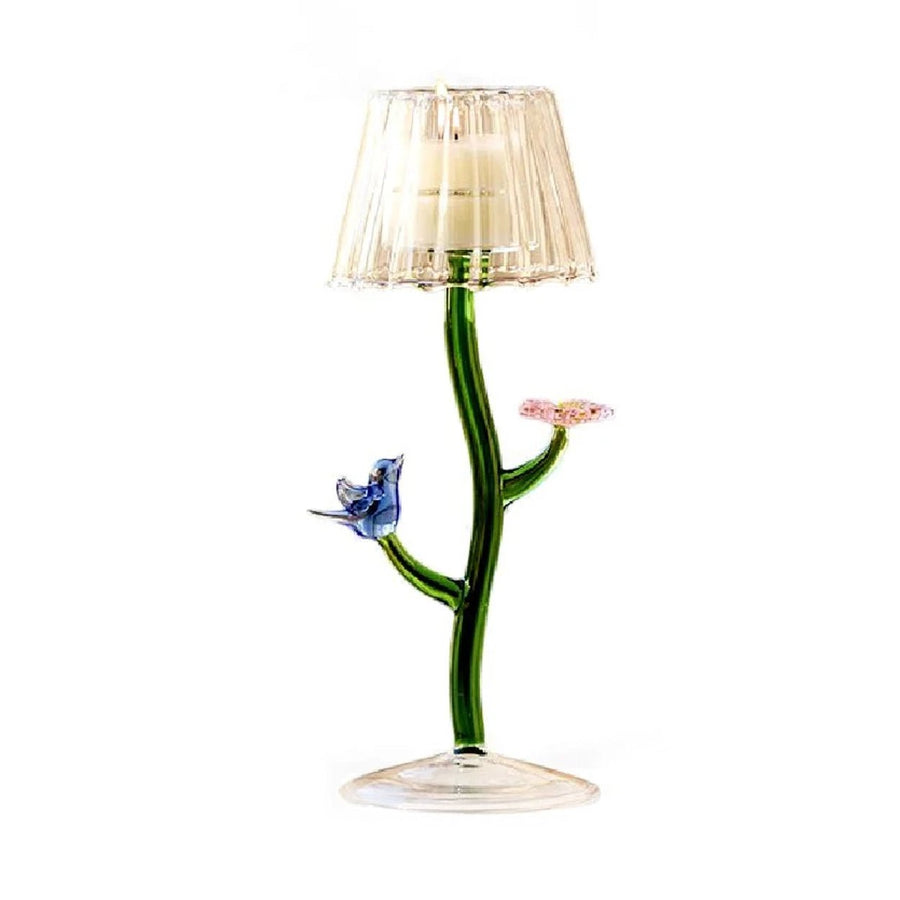 Glass Candle Lamp - Monticello Shop