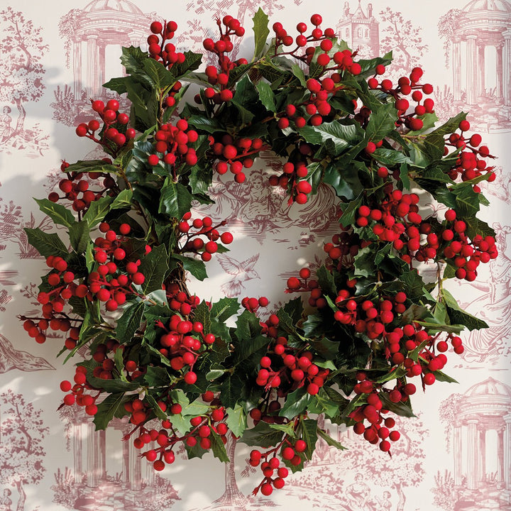 Holly Berry Wreath - Monticello Shop