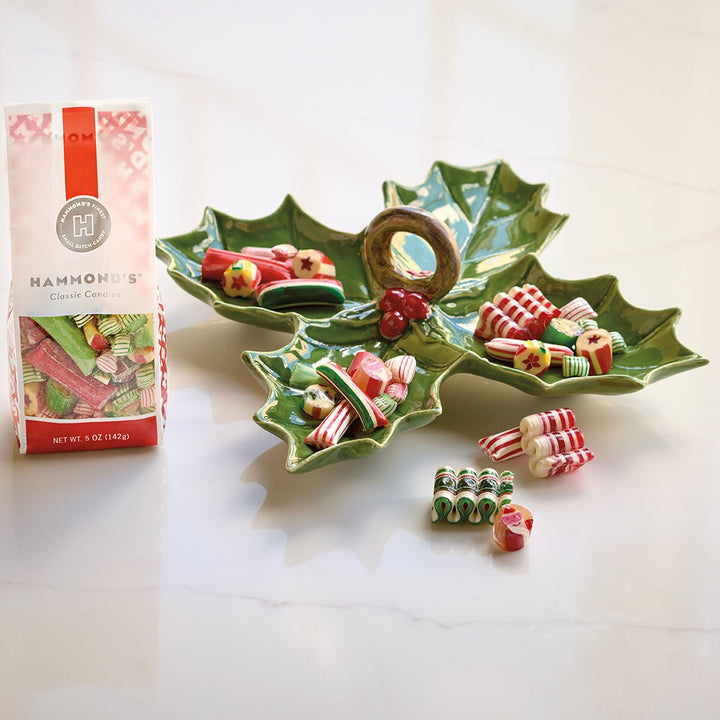 Holly Leaf Dish & Candy - Monticello Shop