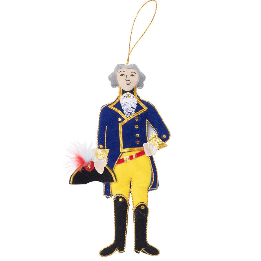 Lafayette Embroidered Ornament - Monticello Shop