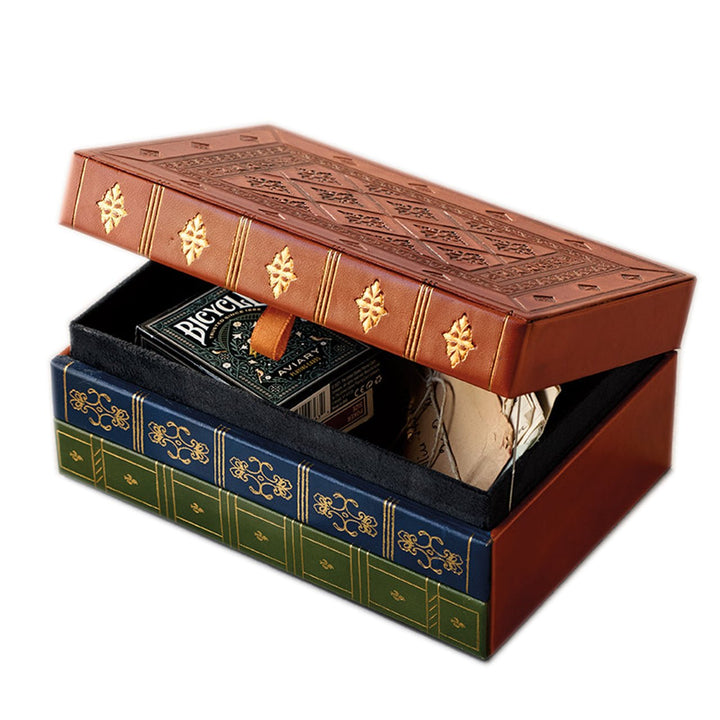 Leather Books Storage Box - Monticello Shop