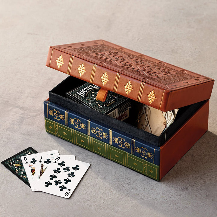Leather Books Storage Box - Monticello Shop