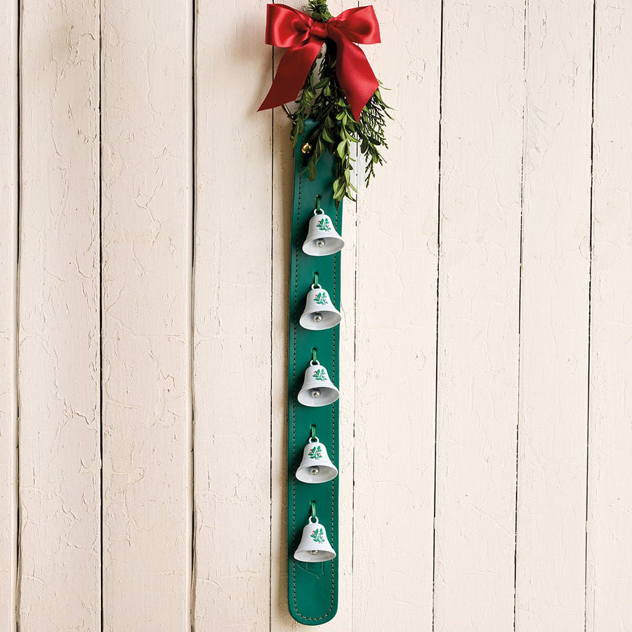 Leather Door Hanger with Bells - Monticello Shop