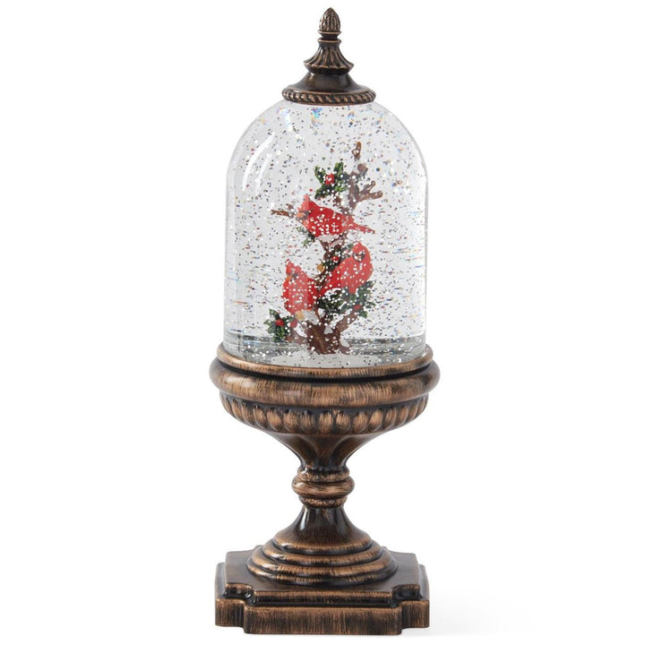 Lighted Cardinal Water Globe - Monticello Shop