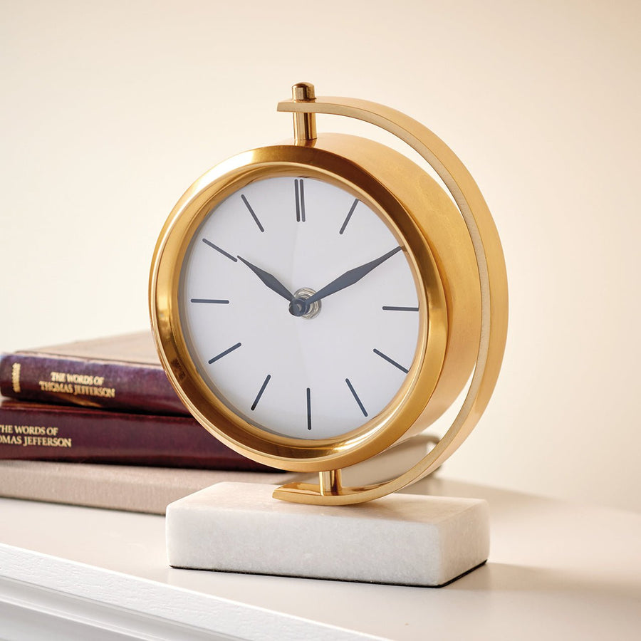 Marble Table Clock - Monticello Shop