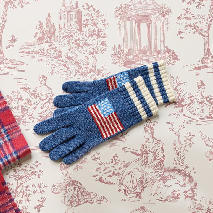 Merino Flag Gloves - Monticello Shop